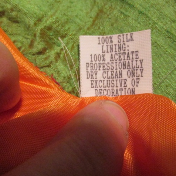 Embroidered Sleeveless Silk Dress, Size 8 - Picture 6 of 6